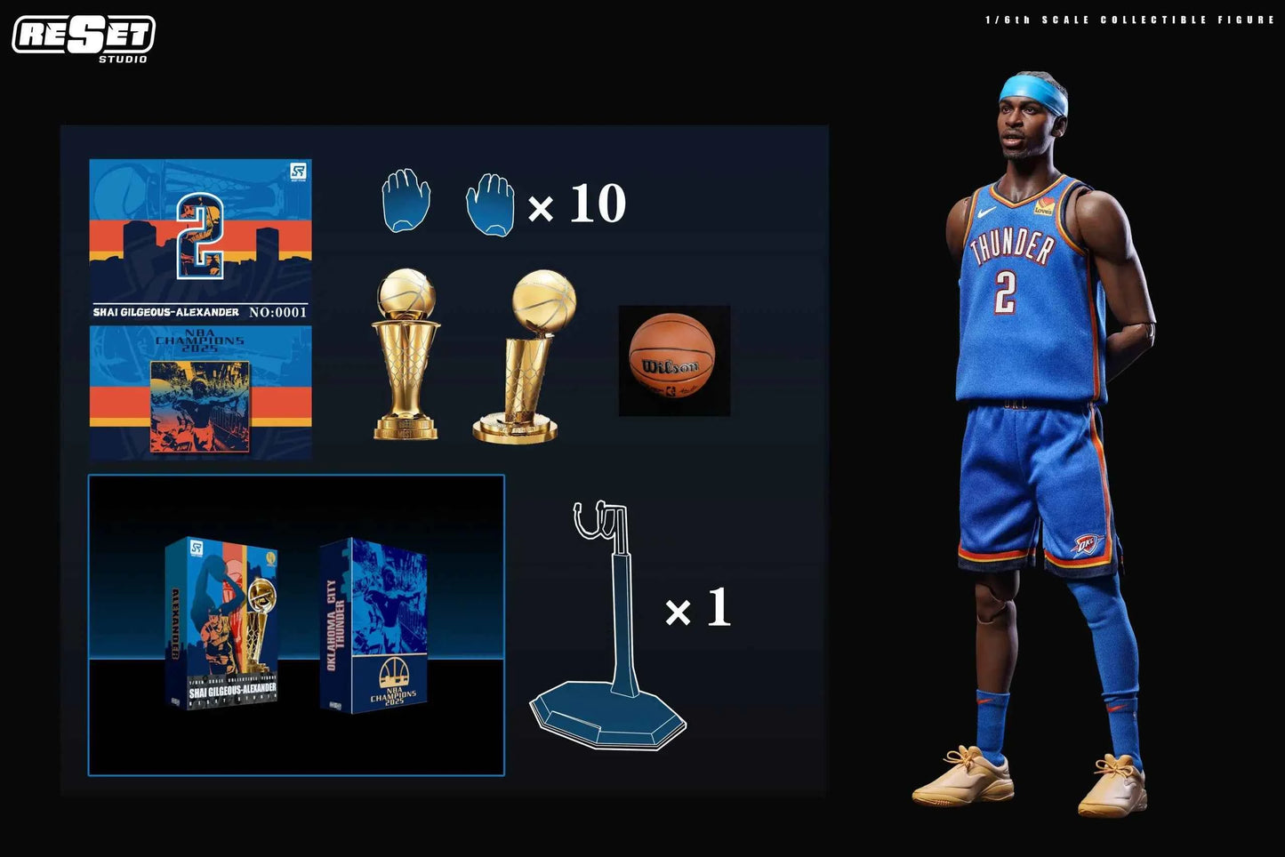 Celebrity Figure ReSet Studio NBA Shai Gilgeous-Alexander 1/6 Action Figure (3rd party)