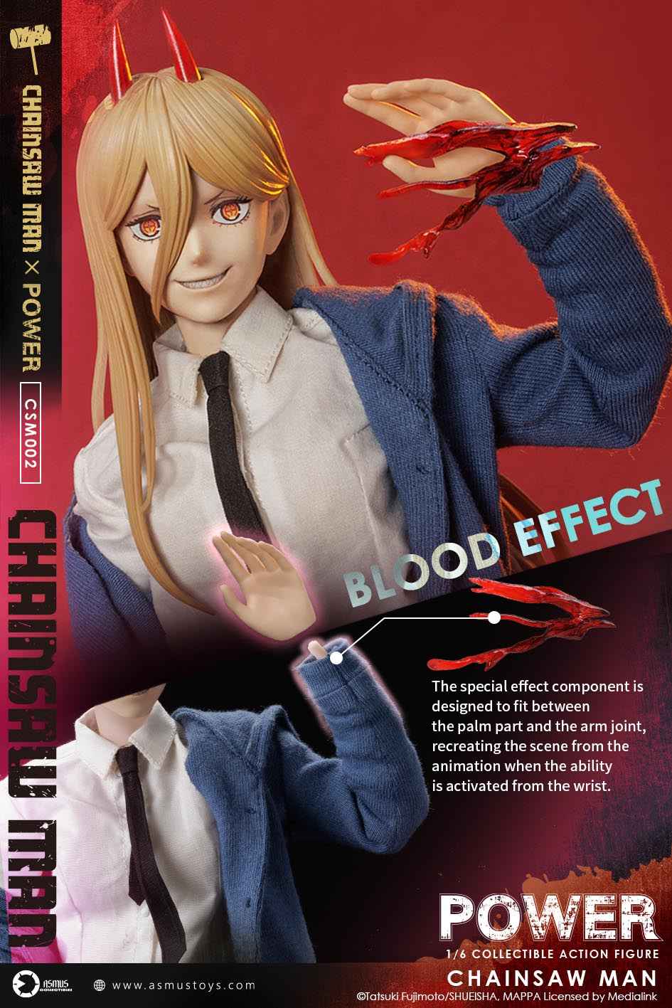 Chainsaw Man Asmus Toys Power CSM002 1/6 Licensed Action Figure