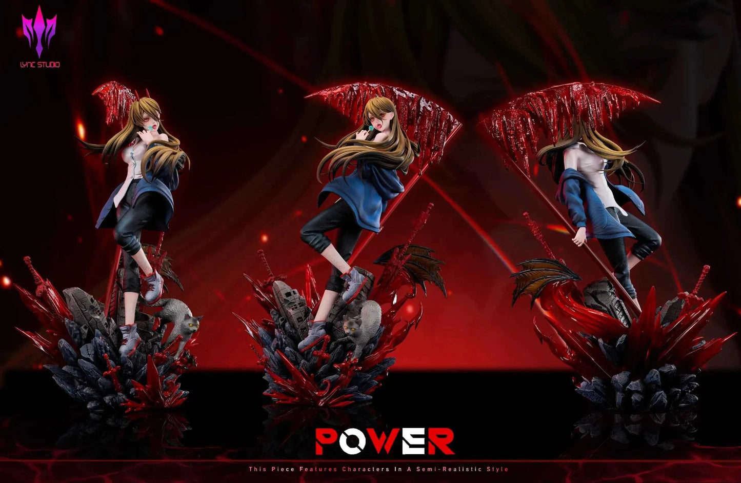 Chainsaw Man Lync Studio Power Resin Statue