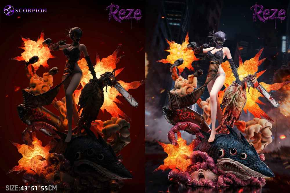 Chainsaw Man Scorpion Studio Reze Bomb Devil 1/4 Resin Statue