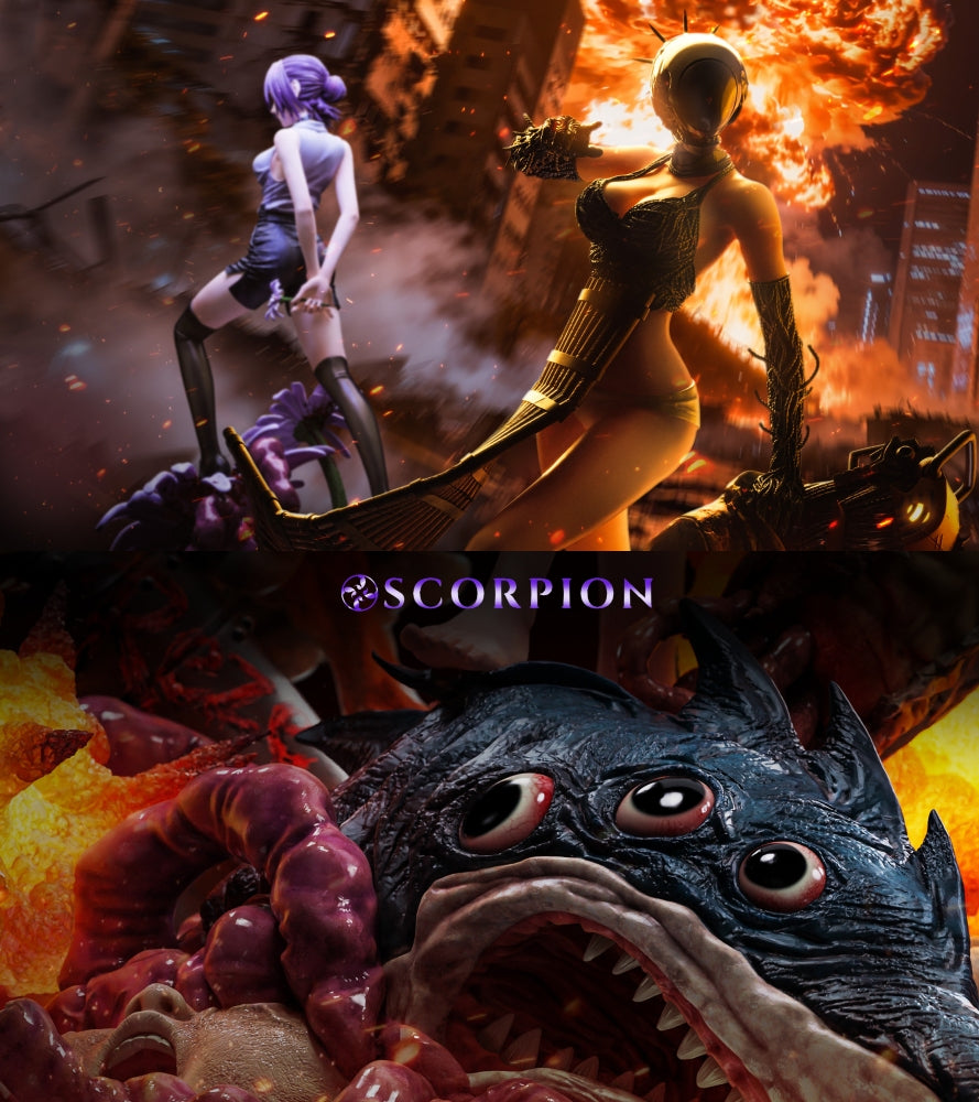 Chainsaw Man Scorpion Studio Reze Bomb Devil 1/4 Resin Statue
