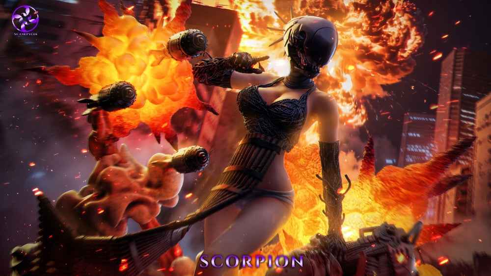 Chainsaw Man Scorpion Studio Reze Bomb Devil 1/4 Resin Statue