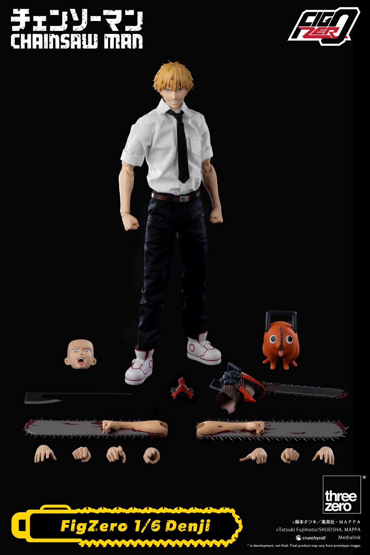 Chainsaw Man Threezero Denji 3Z04070M0 1/6 Licensed Action Figure
