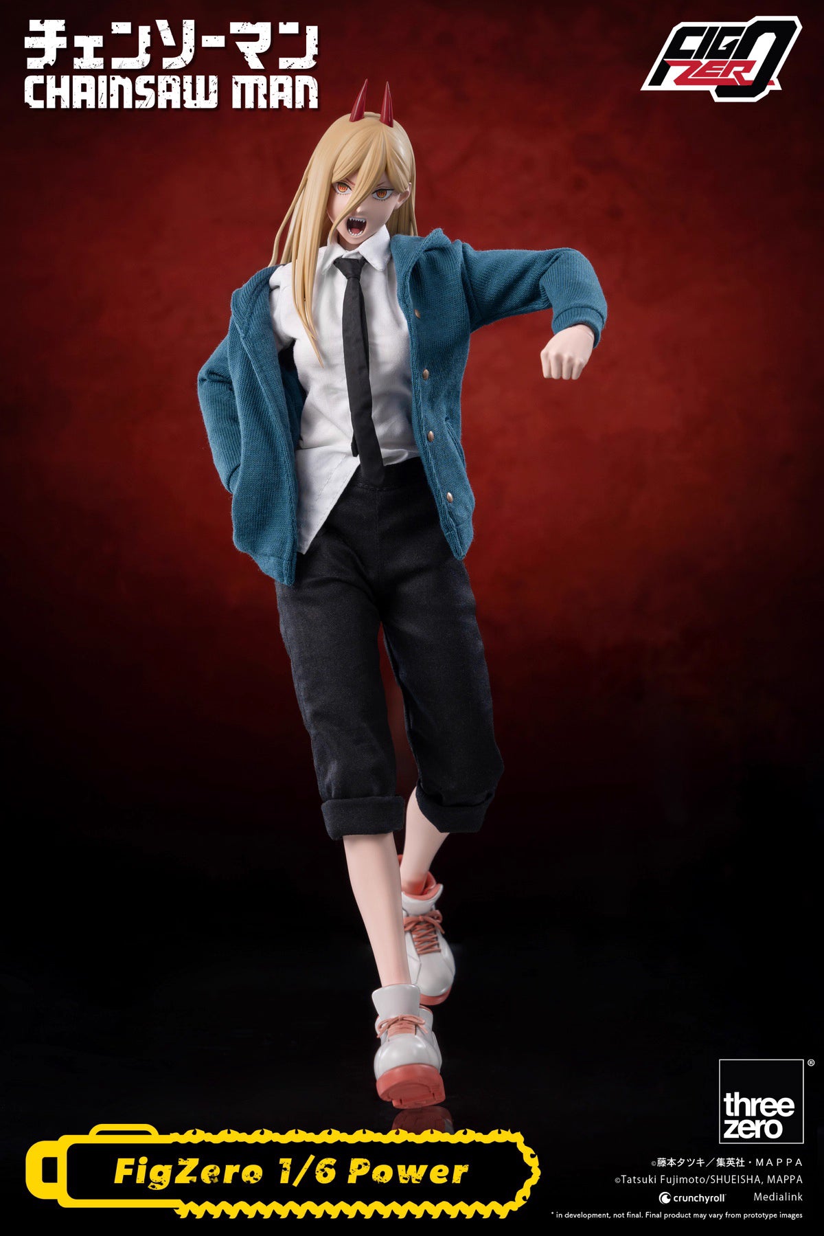 Chainsaw Man Threezero Power 3Z04080M0 1/6 Licensed Action Figure