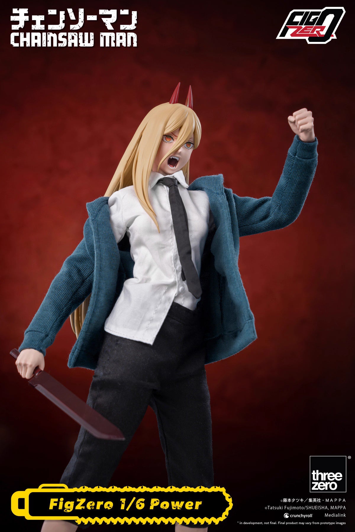 Chainsaw Man Threezero Power 3Z04080M0 1/6 Licensed Action Figure