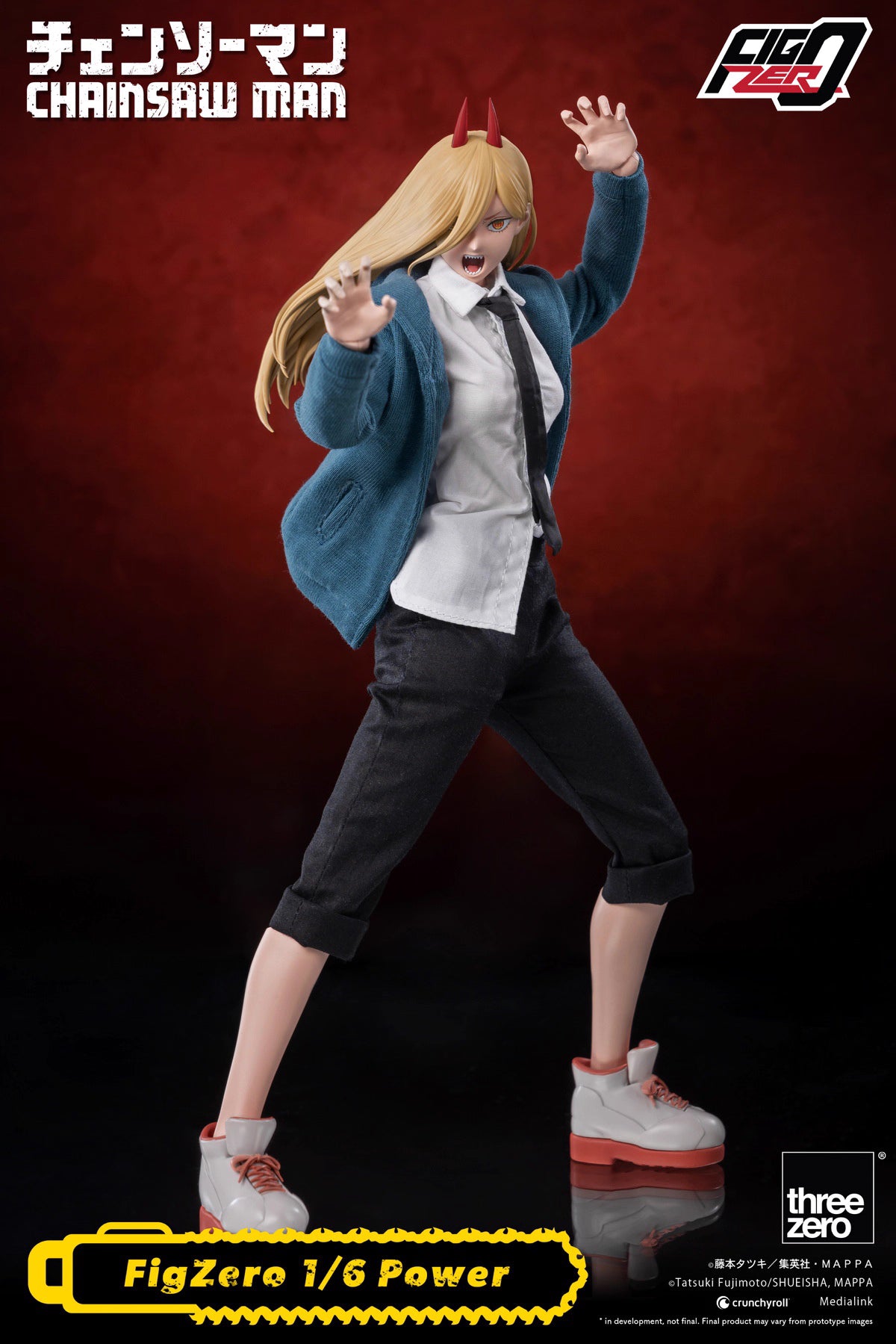 Chainsaw Man Threezero Power 3Z04080M0 1/6 Licensed Action Figure