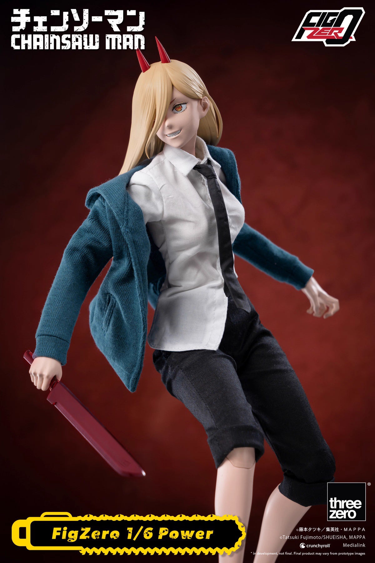 Chainsaw Man Threezero Power 3Z04080M0 1/6 Licensed Action Figure
