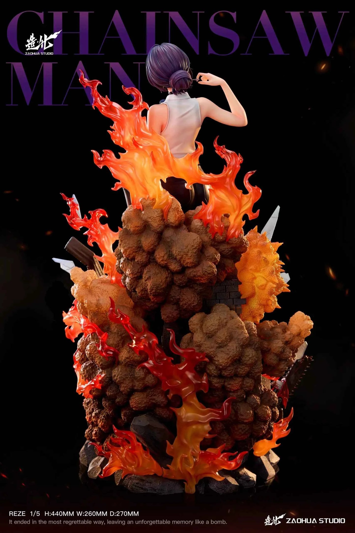 Chainsaw Man ZaoHua Studio Reze & Bomb Demon Resin Statue