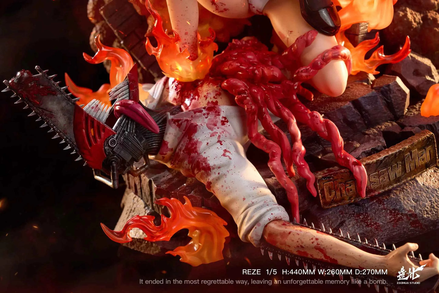 Chainsaw Man ZaoHua Studio Reze & Bomb Demon Resin Statue