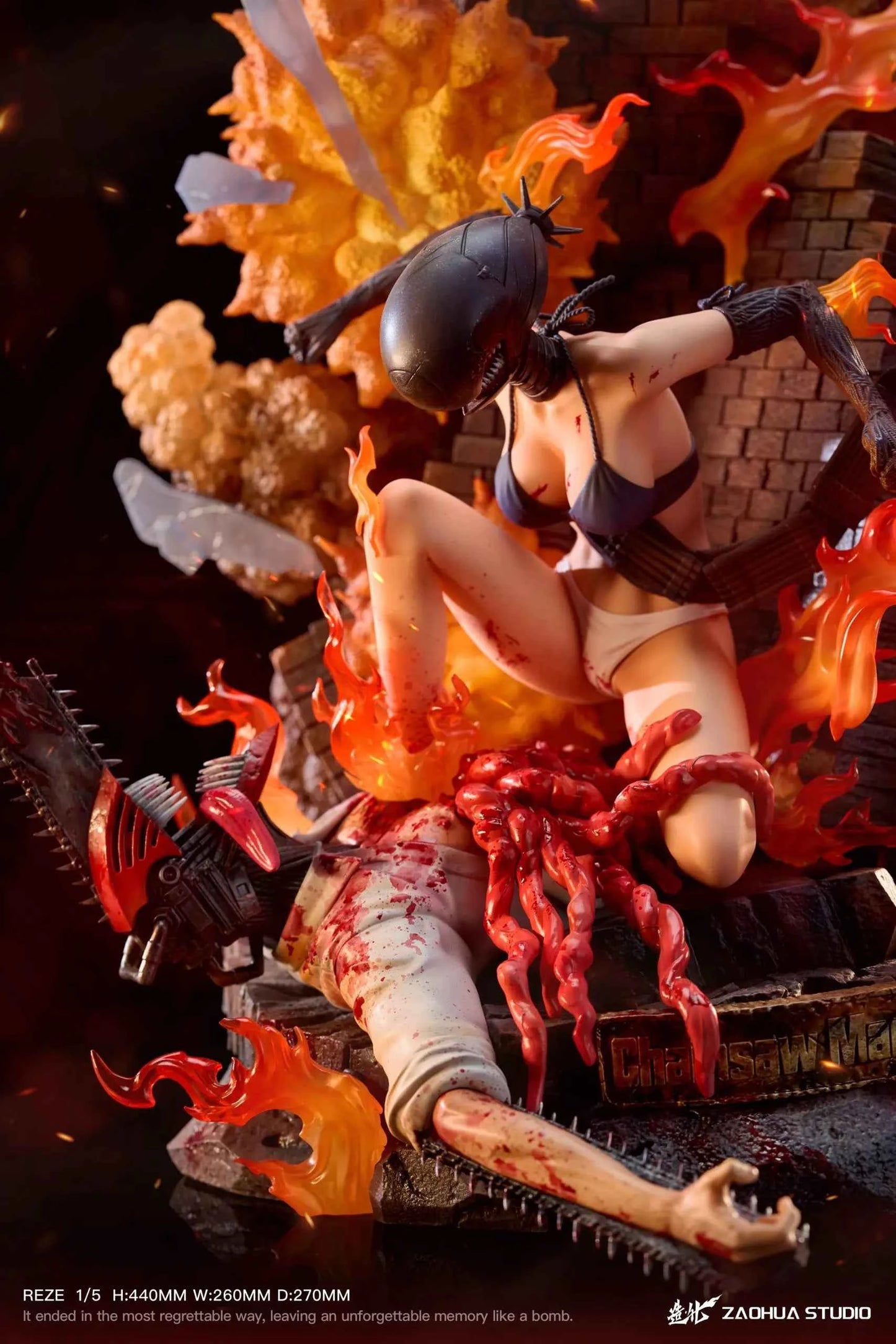 Chainsaw Man ZaoHua Studio Reze & Bomb Demon Resin Statue