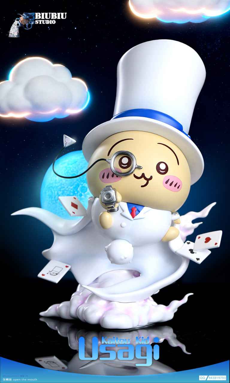 Chiikawa Biubiu Studio Usagi Cosplay Kaito Kid Phantom Thief Resin Statue
