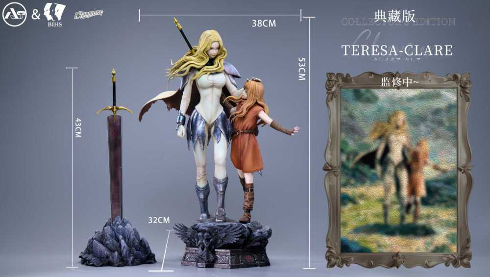 Claymore AT & BIHS Studio Teresa & Clare 1/4 Resin Statue