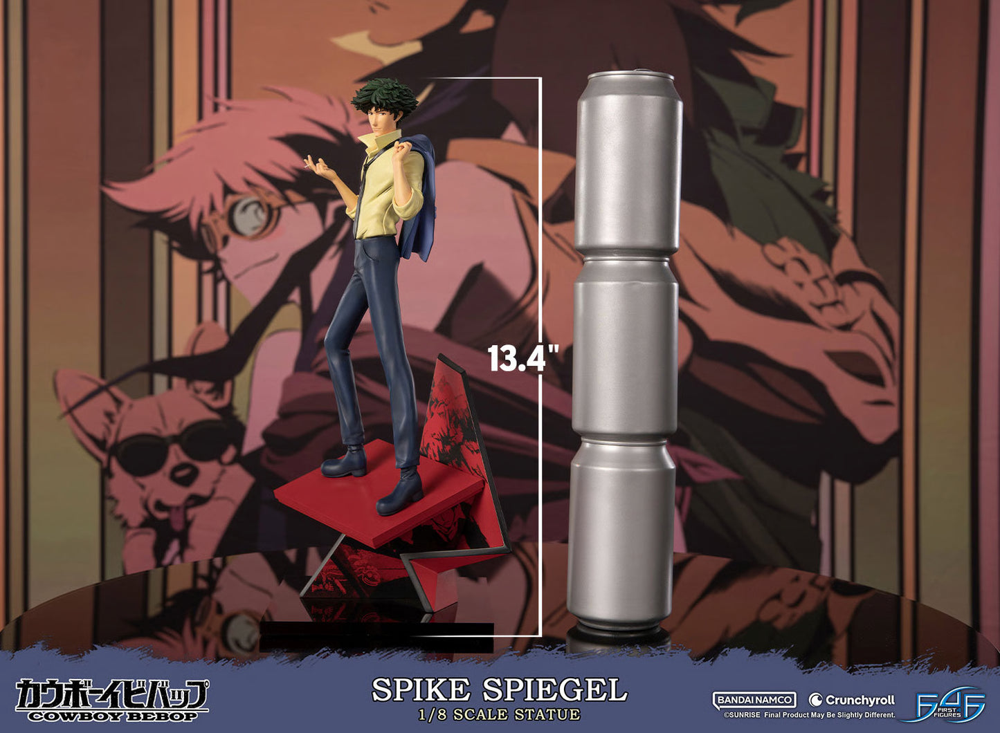 Cowboy Bebop First 4 Figures Spike Spiegel 1/8 Licensed Resin Statue
