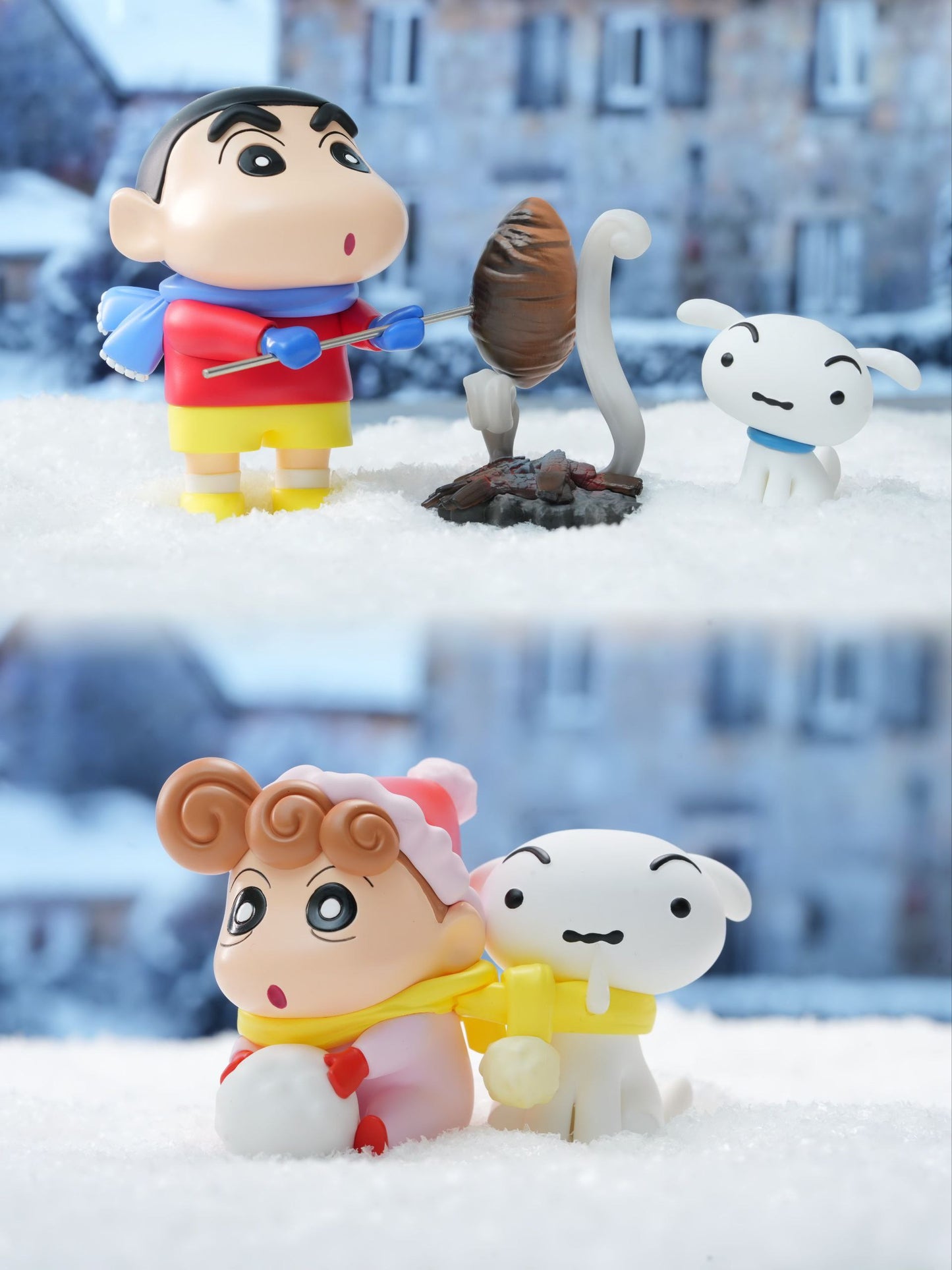 Crayon Shin-chan LiMi Studio SHimawari Snowball Fun Resin Statue