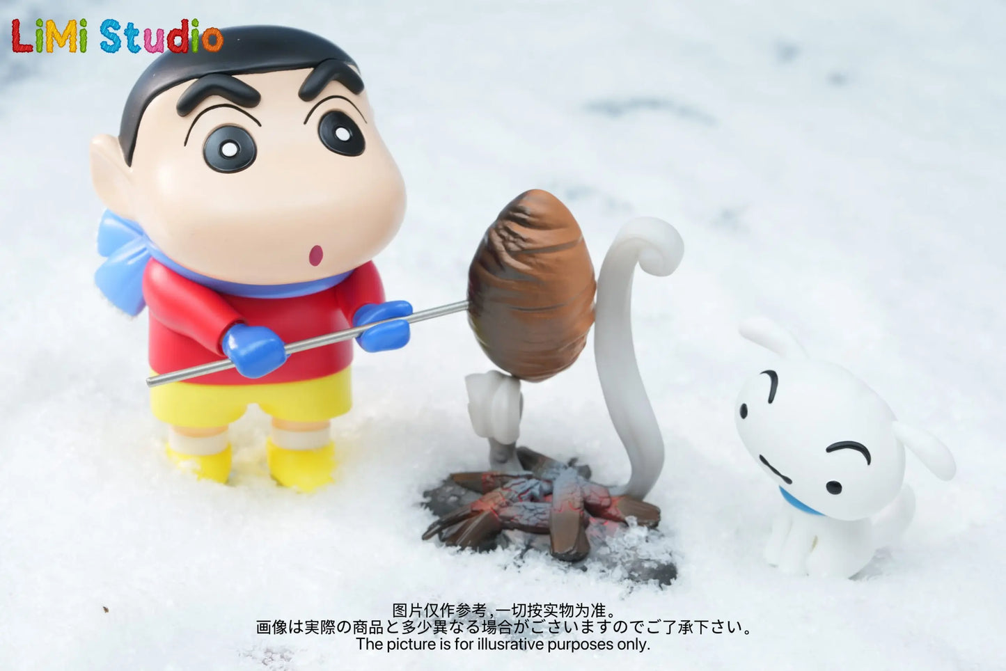 Crayon Shin-chan LiMi Studio Shin-chan Roasts Sweet Potatoes Resin Statue