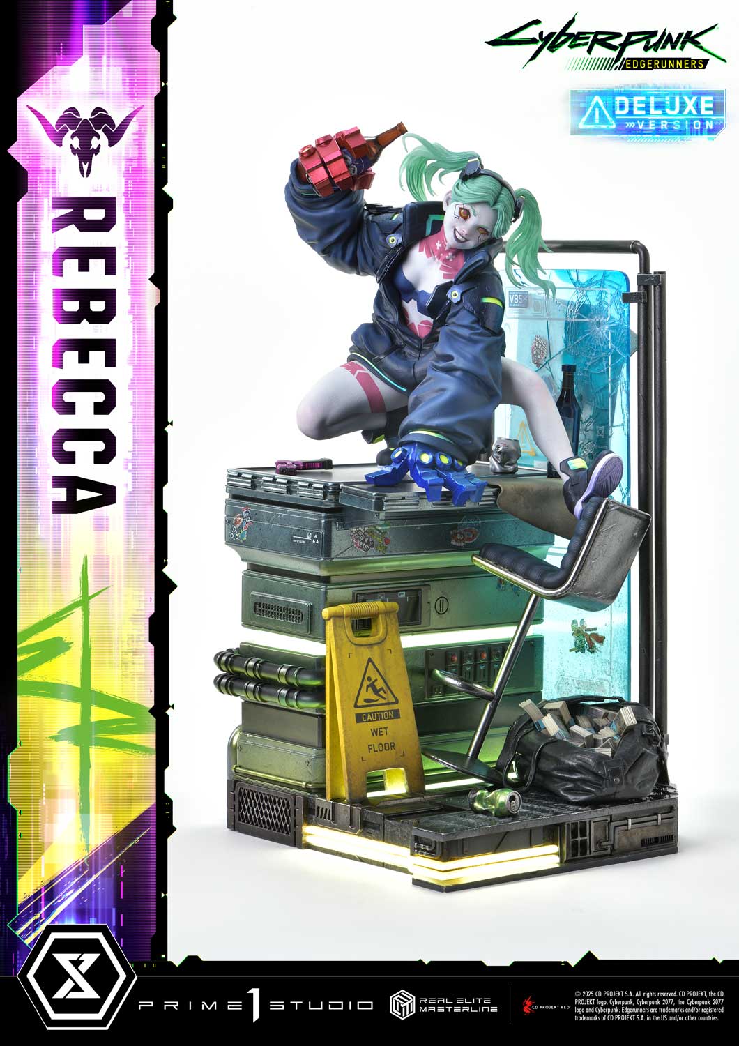 Cyberpunk Edgerunners Prime 1 Studio Rebecca REMCP-03 REMCP-03DX Licensed Resin Statue