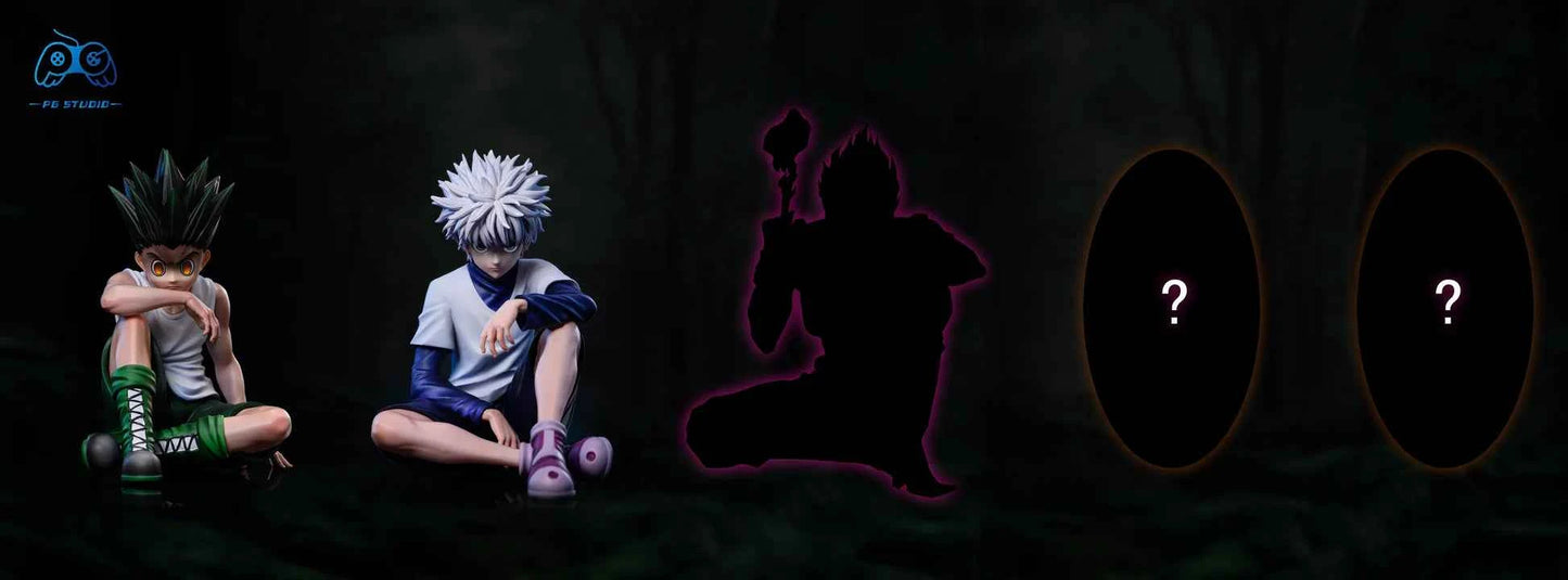 HUNTER x HUNTER ~ PG Studio ~ Seated Angry Gon Freecss x Killua Zoldyck ~ Resin Statue - Santoryu Resins Collectors
