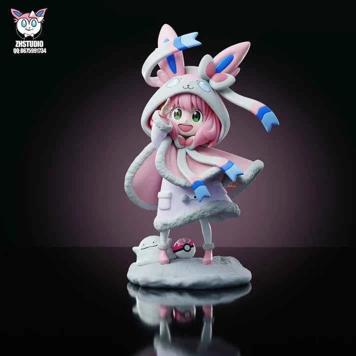 Spy x Family ~ ZH Studio ~ Anya Forger Cosplay Winter Sylveon ~ Resin Statue - Santoryu Resins Collectors