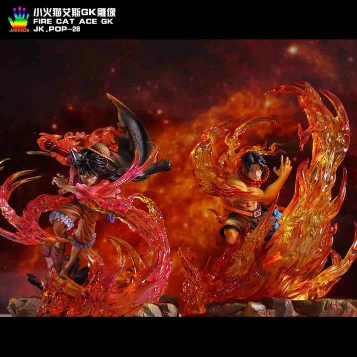 One Piece ~ JacksDo Studio ~ Portgas D. Ace (Gol D. Ace "Fire Fist") ~ Resin Statue - Santoryu Resins Collectors