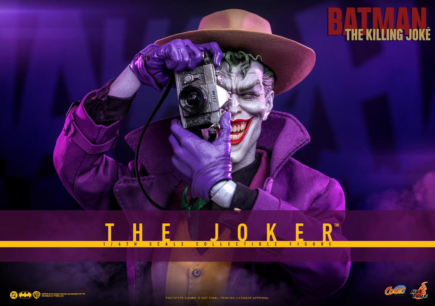 DC Comics Hot Toys "Batman: The Killing Joke" The Joker (Two Head Sculpts) CMS028 Licensed Action Figure