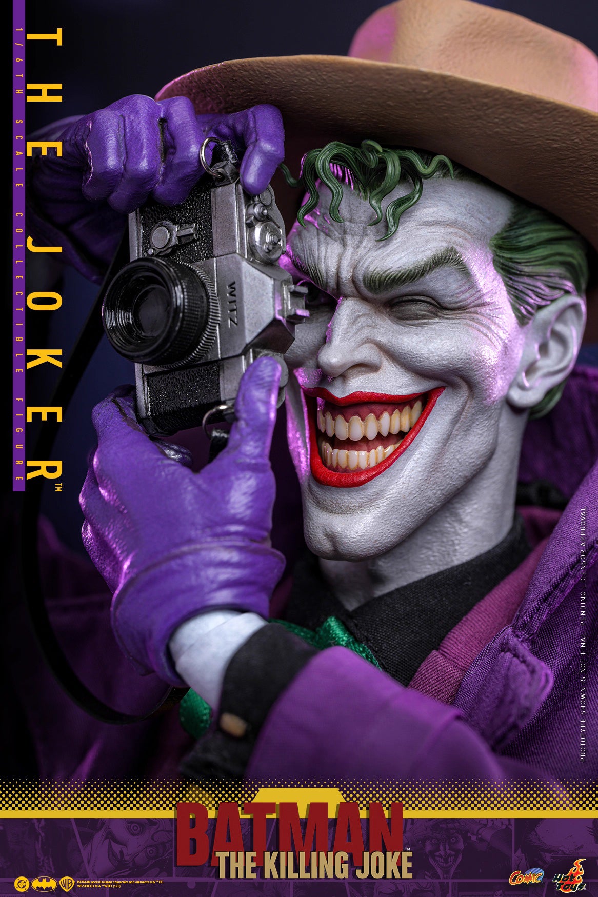 DC Comics Hot Toys "Batman: The Killing Joke" The Joker (Two Head Sculpts) CMS028 Licensed Action Figure