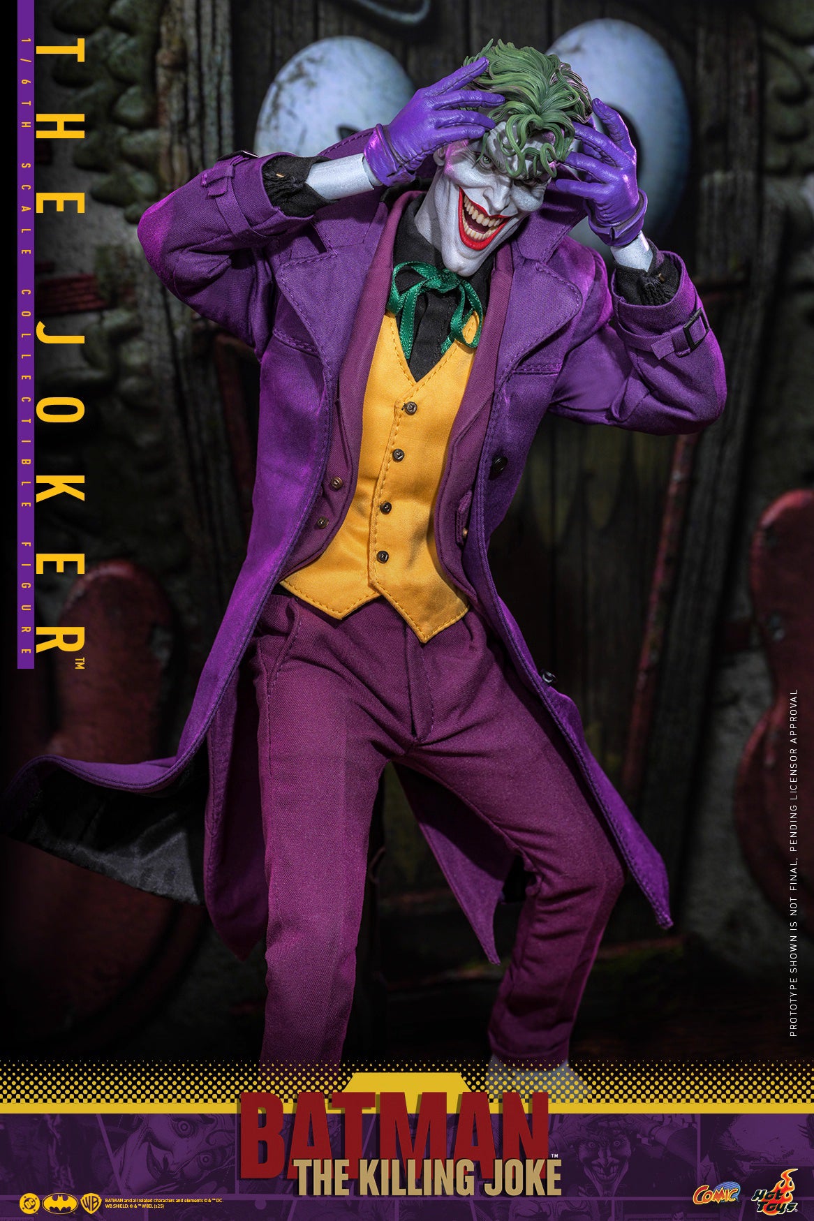 DC Comics Hot Toys "Batman: The Killing Joke" The Joker (Two Head Sculpts) CMS028 Licensed Action Figure