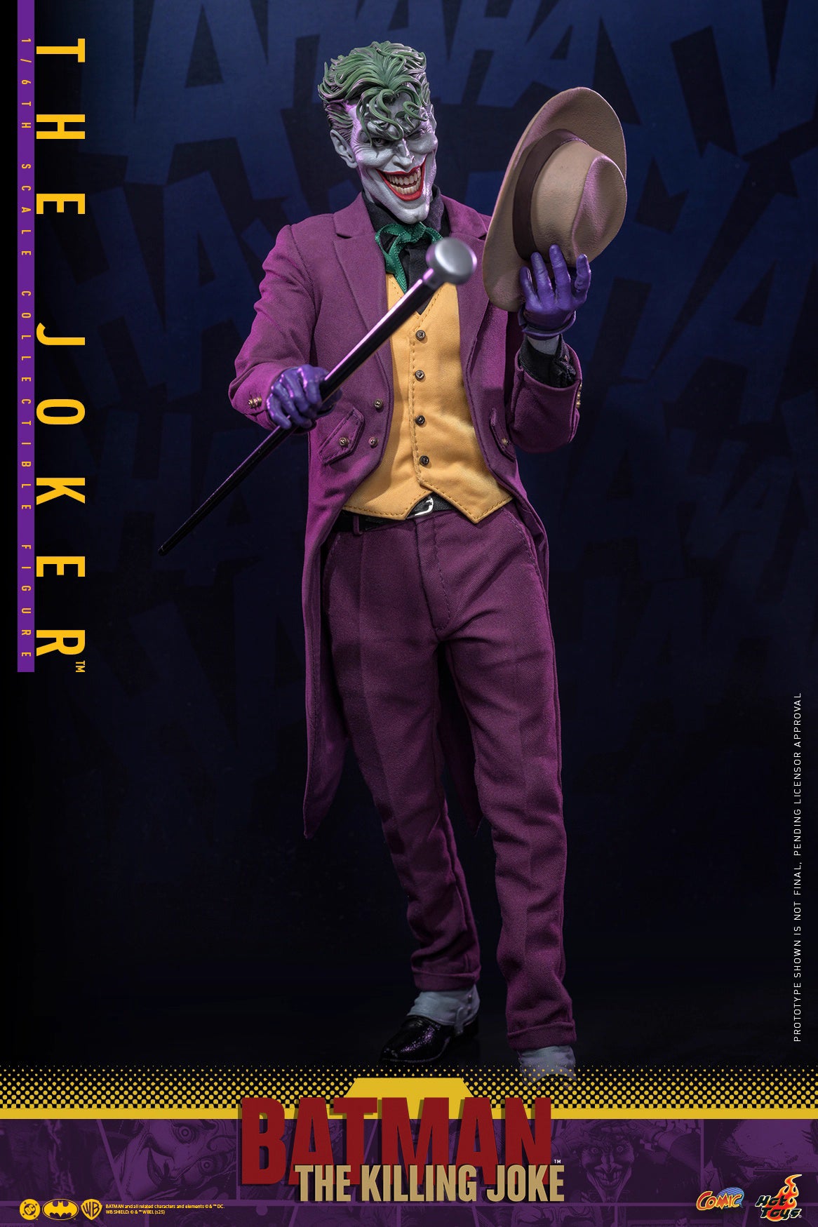 DC Comics Hot Toys "Batman: The Killing Joke" The Joker (Two Head Sculpts) CMS028 Licensed Action Figure