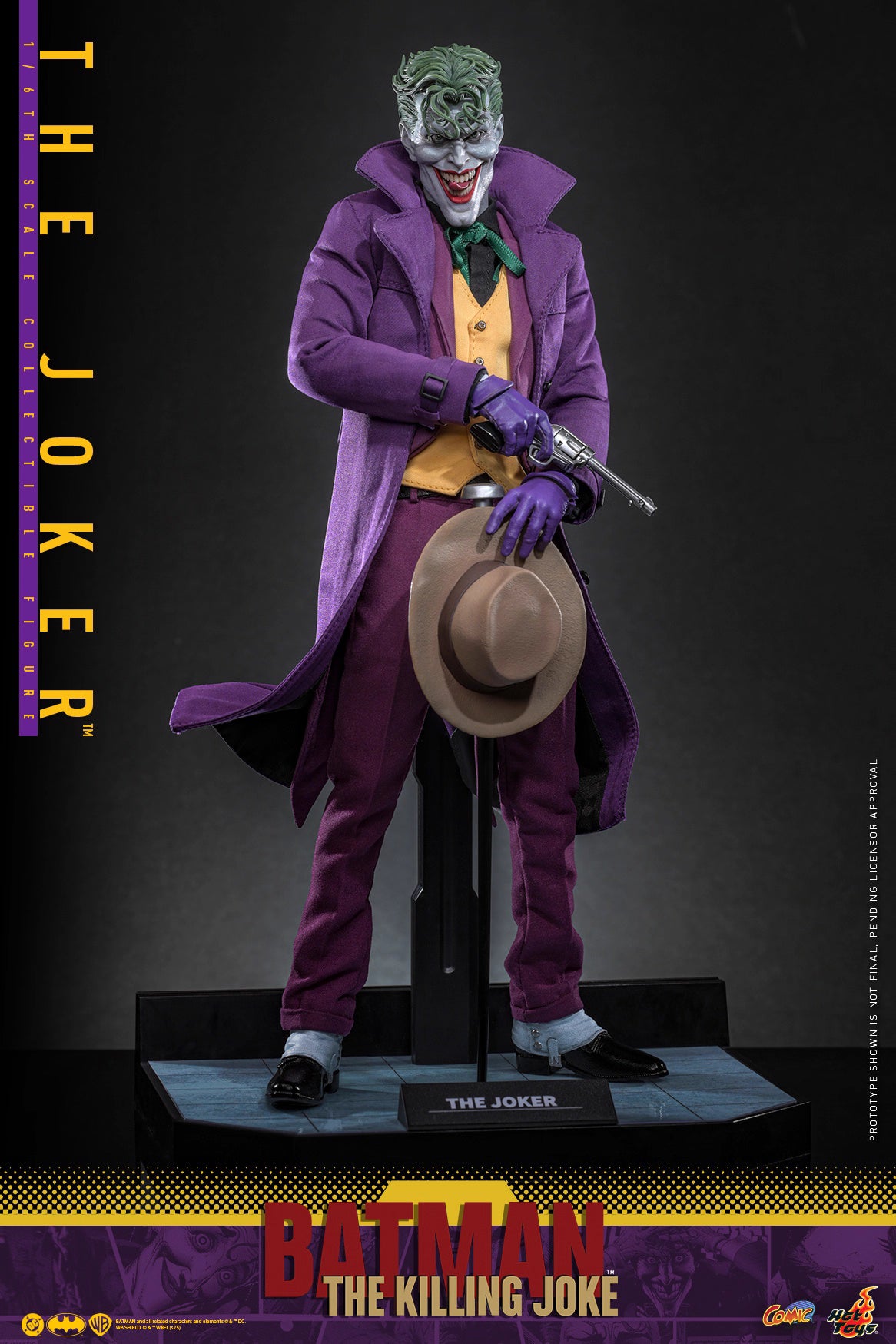 DC Comics Hot Toys "Batman: The Killing Joke" The Joker (Two Head Sculpts) CMS028 Licensed Action Figure