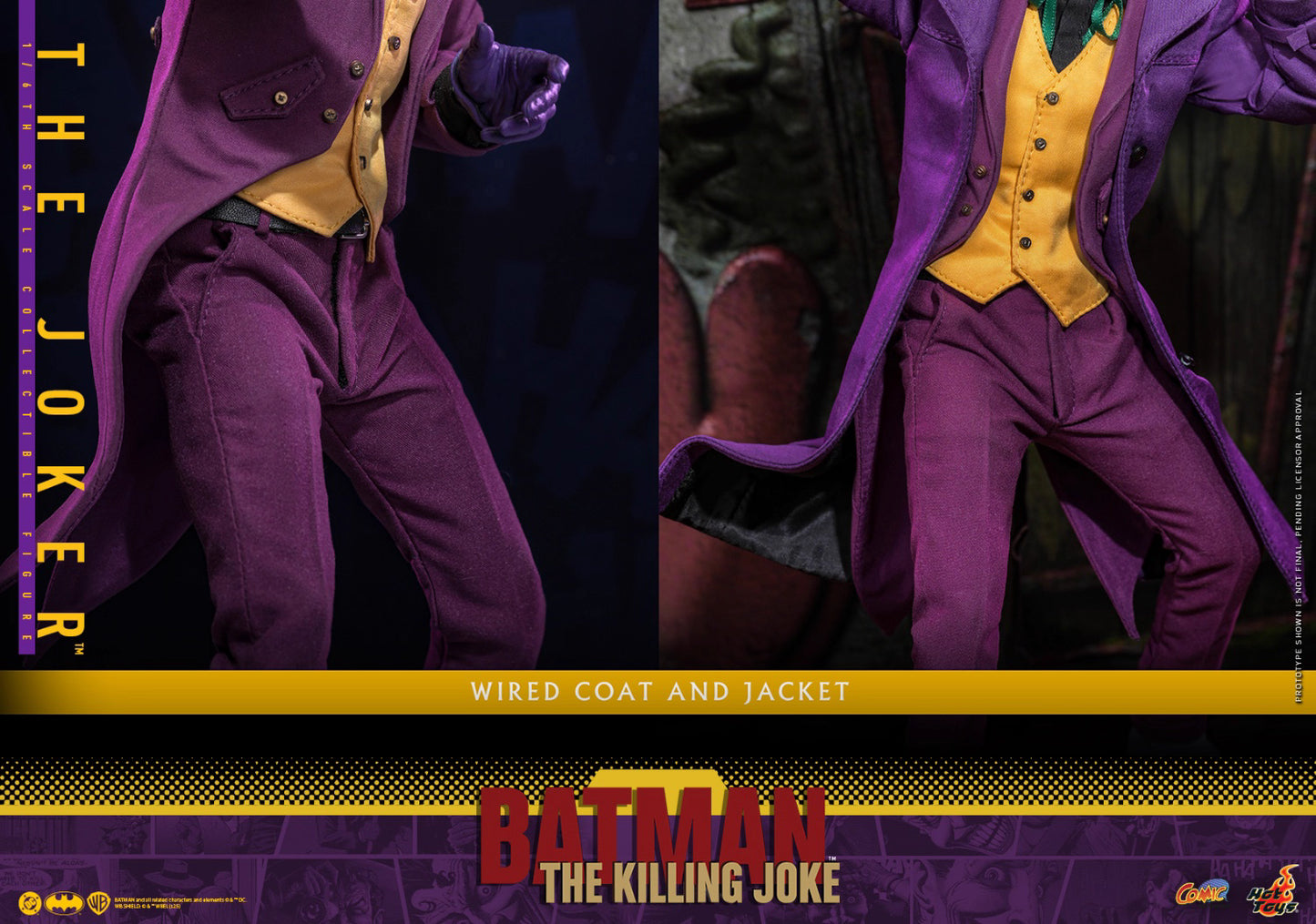 DC Comics Hot Toys "Batman: The Killing Joke" The Joker (Two Head Sculpts) CMS028 Licensed Action Figure