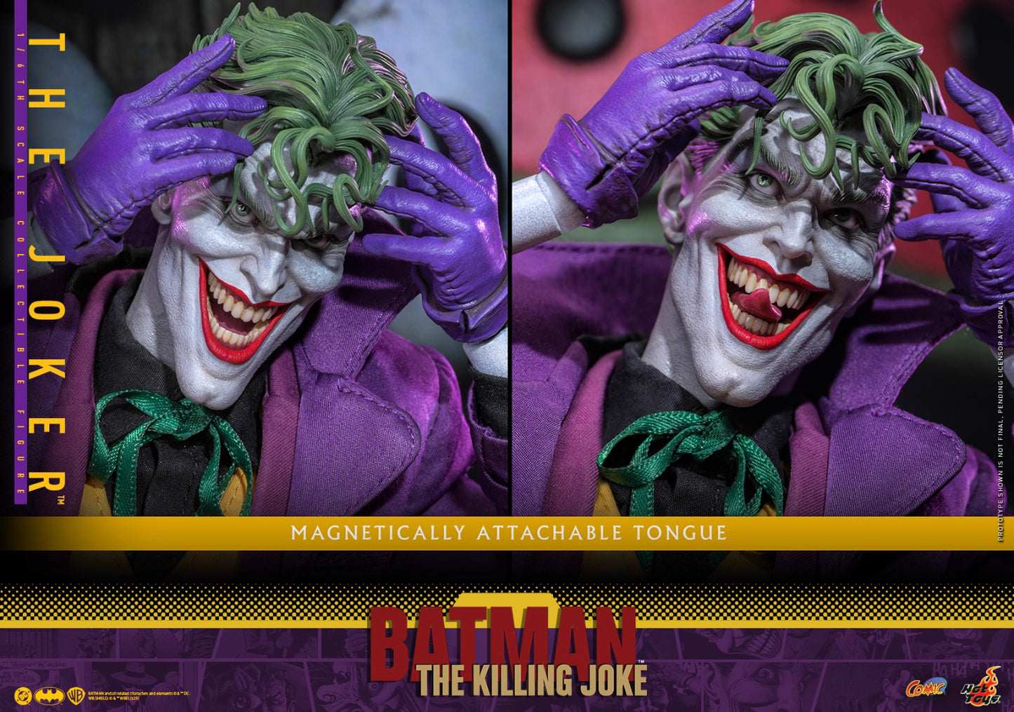 DC Comics Hot Toys "Batman: The Killing Joke" The Joker (Two Head Sculpts) CMS028 Licensed Action Figure