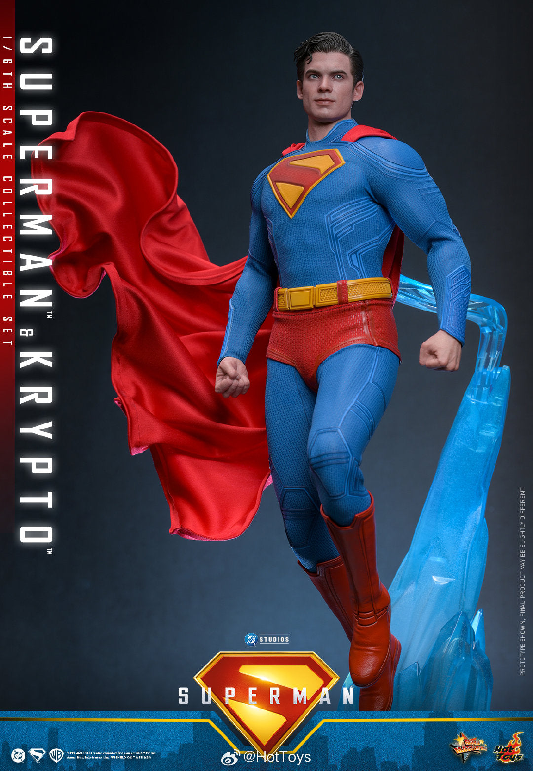 DC Comics Hot Toys Superman & Krypto Set MMS812 Licensed Action Figure
