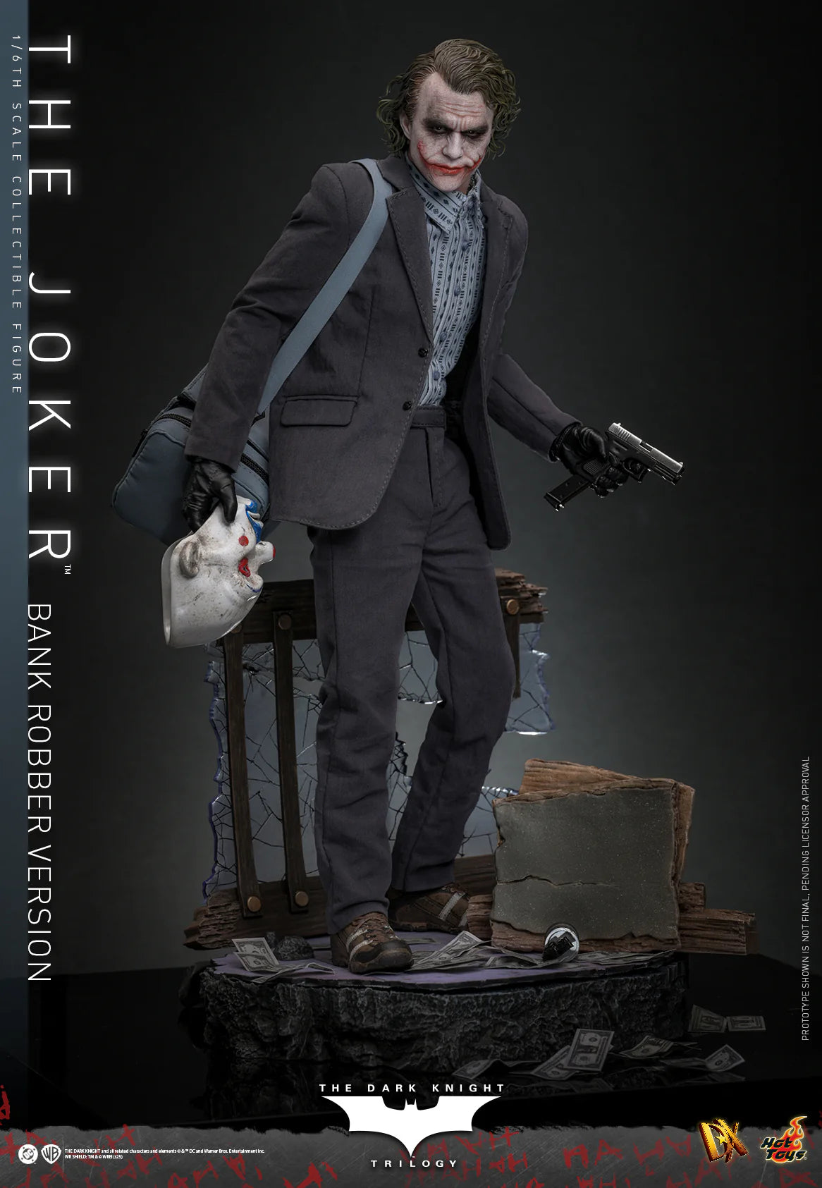 DC Comics Hot Toys "The Dark Knight Trilogy" The Joker (Bank Robber Version) Special Edition DX50B Licensed Action Figure