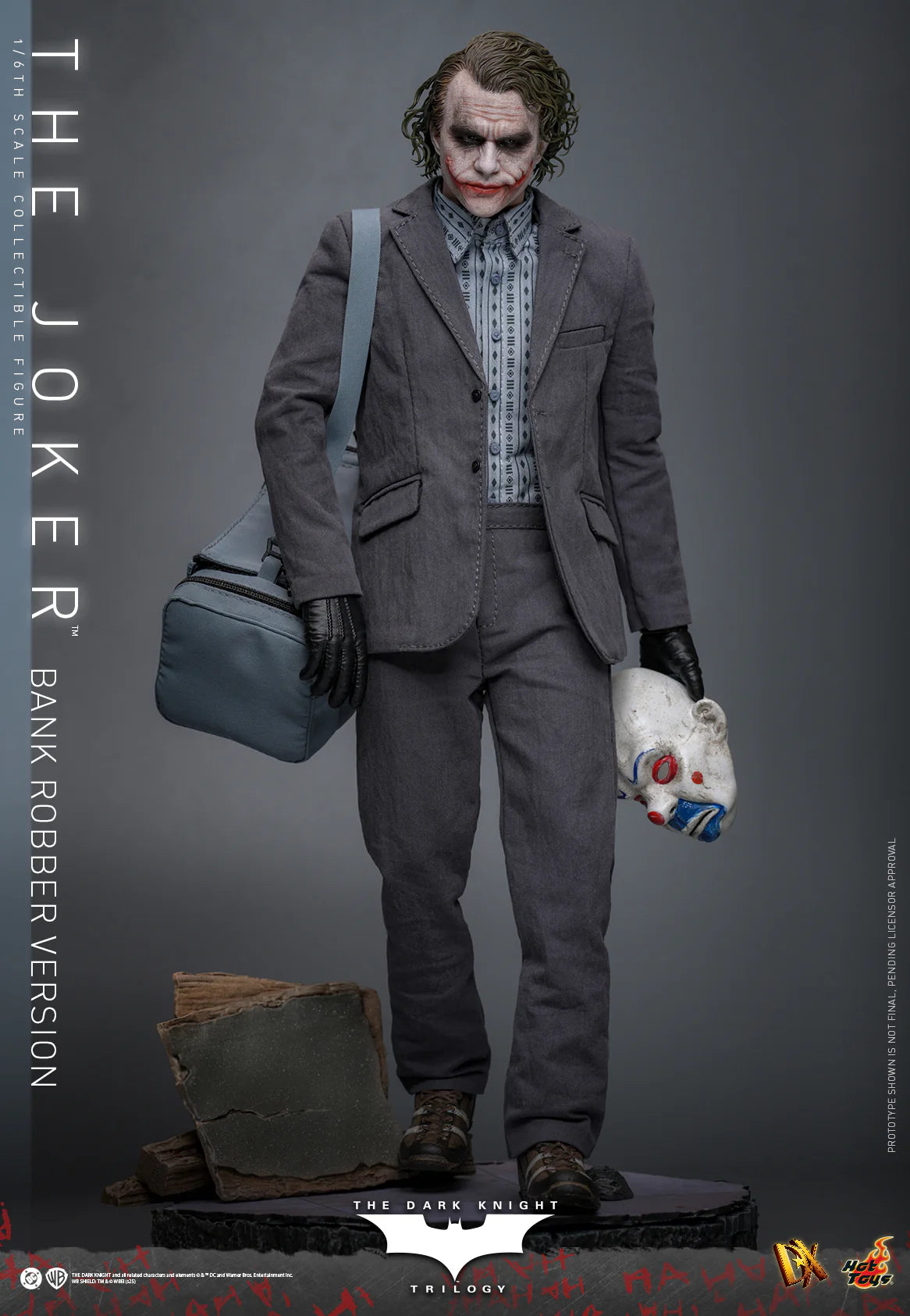DC Comics Hot Toys "The Dark Knight Trilogy" The Joker (Bank Robber Version) Special Edition DX50B Licensed Action Figure