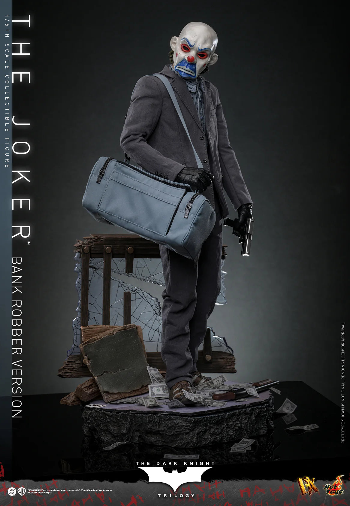 DC Comics Hot Toys "The Dark Knight Trilogy" The Joker (Bank Robber Version) Special Edition DX50B Licensed Action Figure