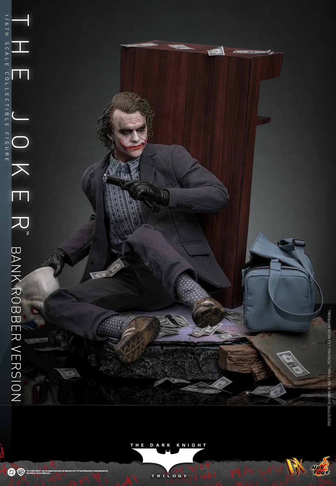 DC Comics Hot Toys "The Dark Knight Trilogy" The Joker (Bank Robber Version) Special Edition DX50B Licensed Action Figure