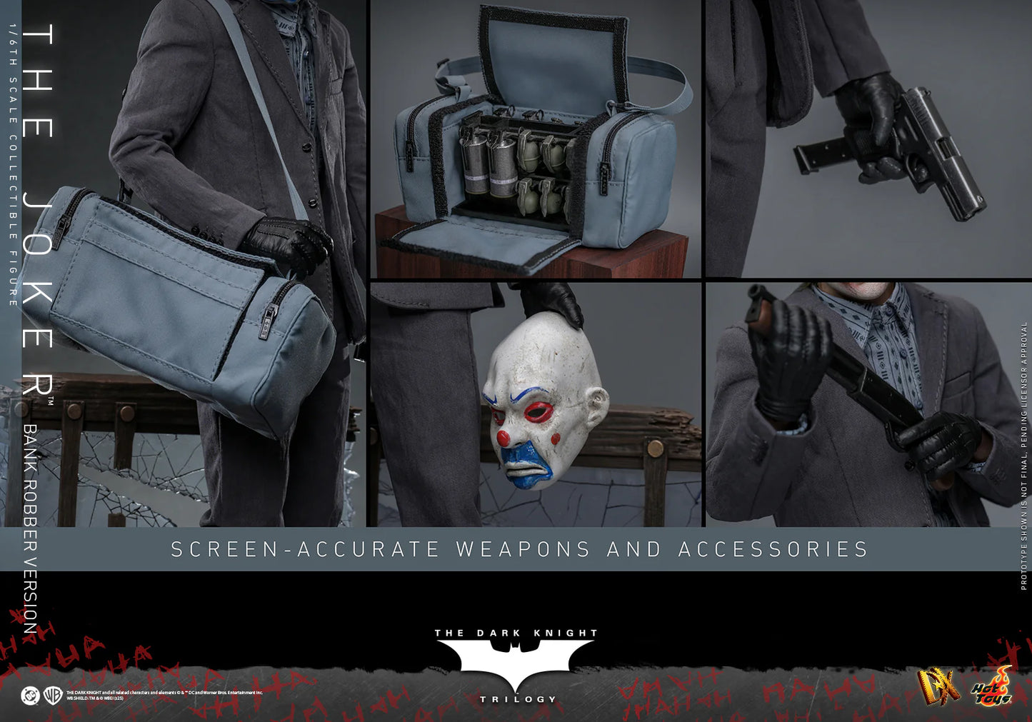 DC Comics Hot Toys "The Dark Knight Trilogy" The Joker (Bank Robber Version) Special Edition DX50B Licensed Action Figure