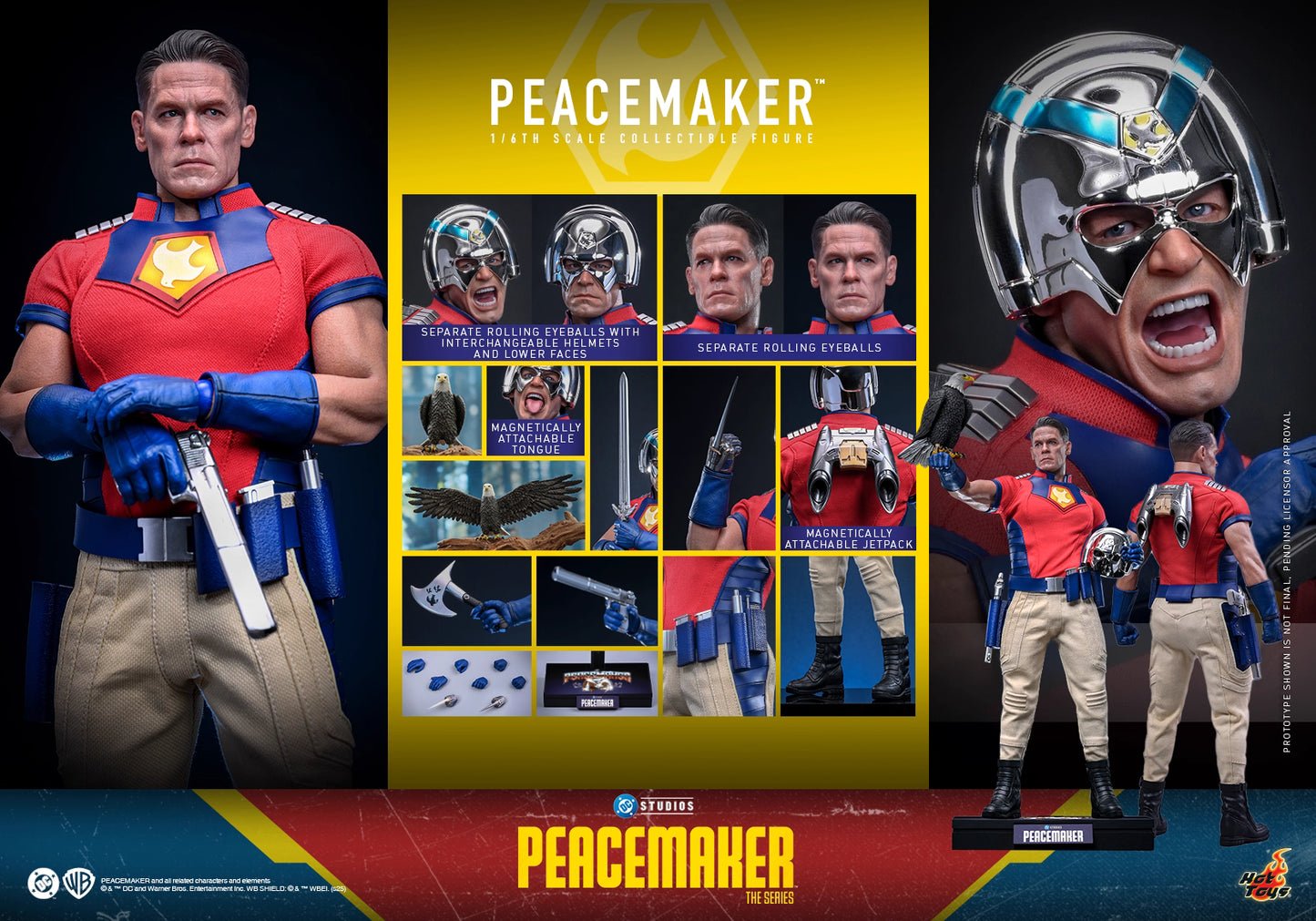 DC Comics Hot Toys “Peacemaker Season 2” Peacemaker TMS166 1/6 Licensed Action Figure