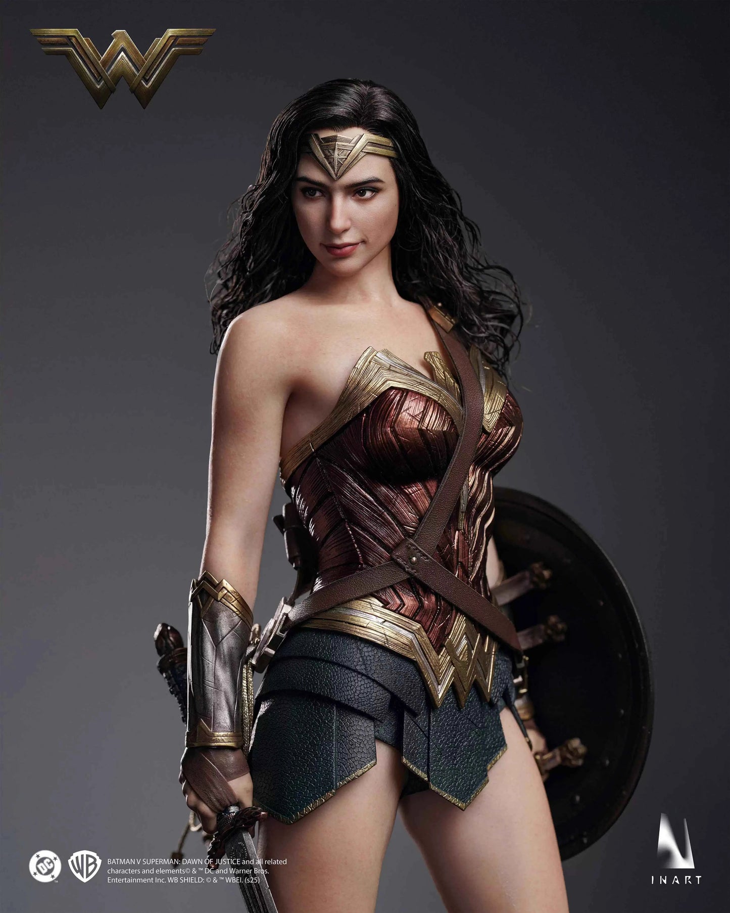 DC Comics Inart Collectibles Wonder Woman Ag-A023 Rooted Hair Licensed Action Figure