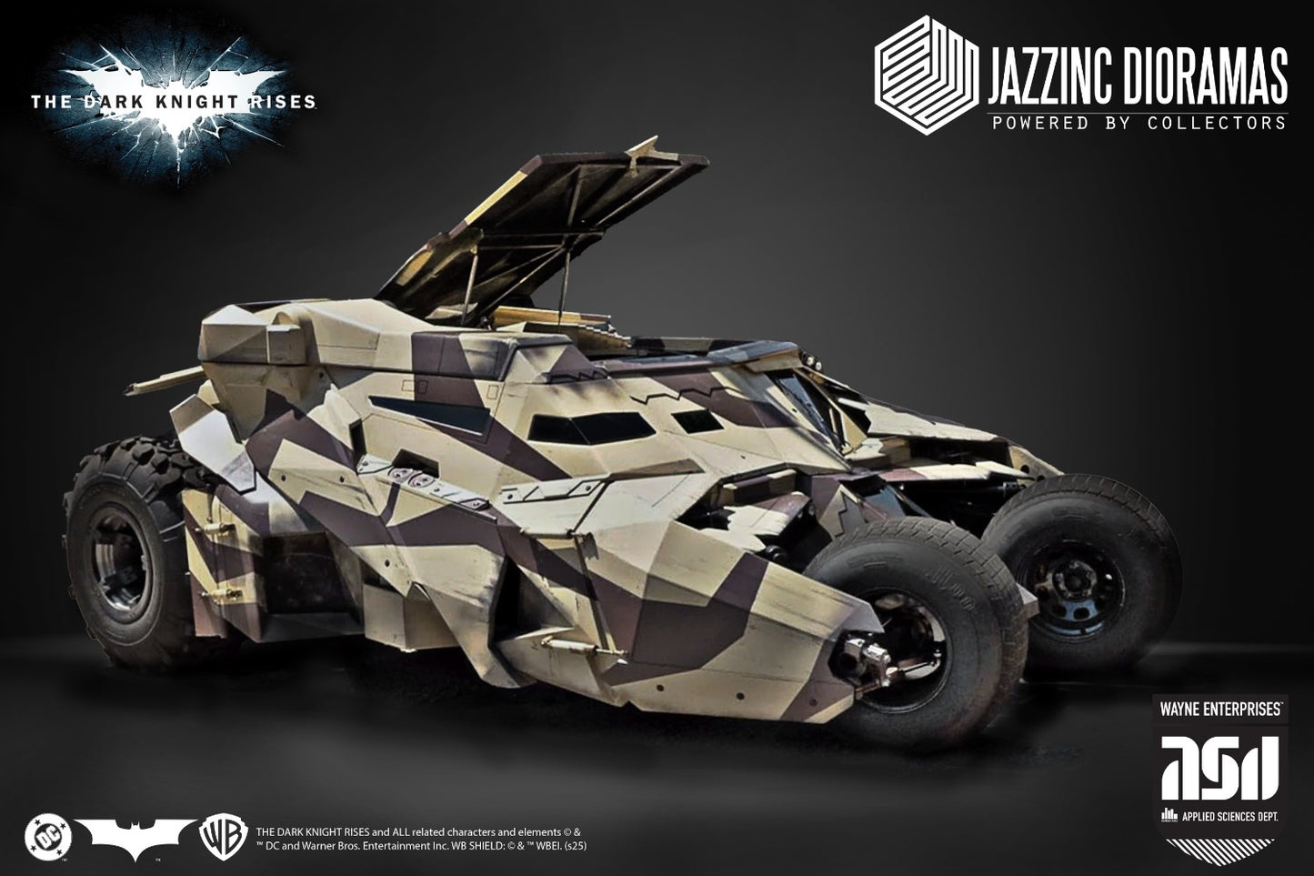 DC Comics Jazzinc Dioramas The Dark Knight Rises Batmobile Licensed Action Figure Accessories