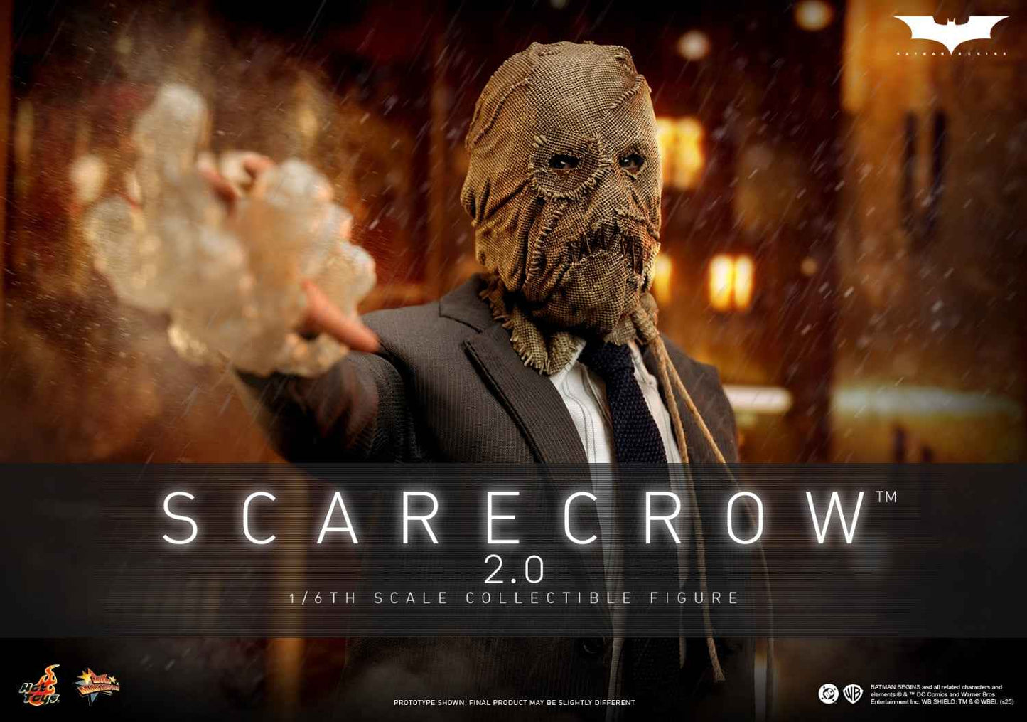 DC Comics ~ Hot Toys ~ "Batman Begins" Scarecrow 2.0 MMS801 ~ Licensed Action Figure - Santoryu Resins Collectors