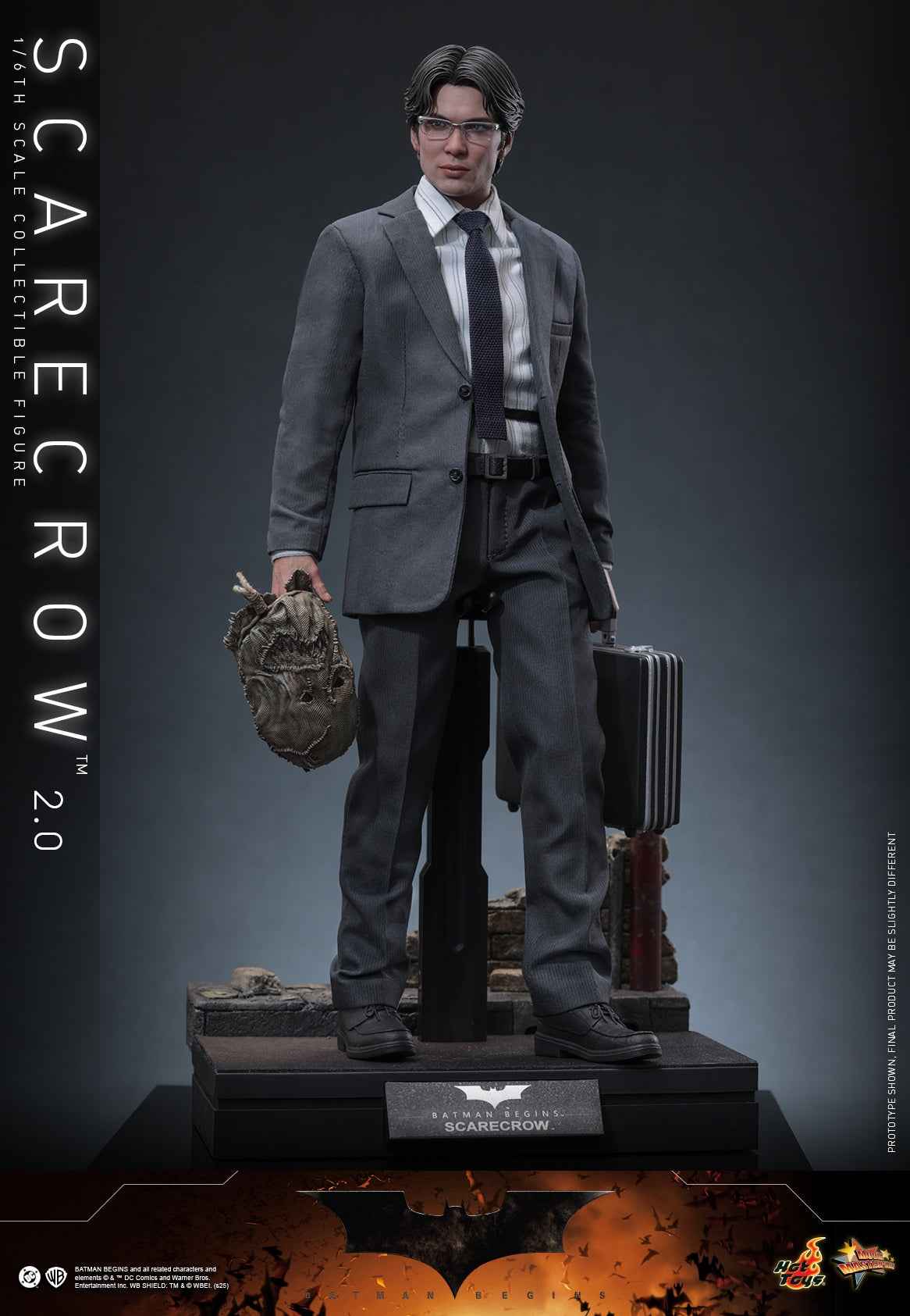 DC Comics ~ Hot Toys ~ "Batman Begins" Scarecrow 2.0 MMS801 ~ Licensed Action Figure - Santoryu Resins Collectors