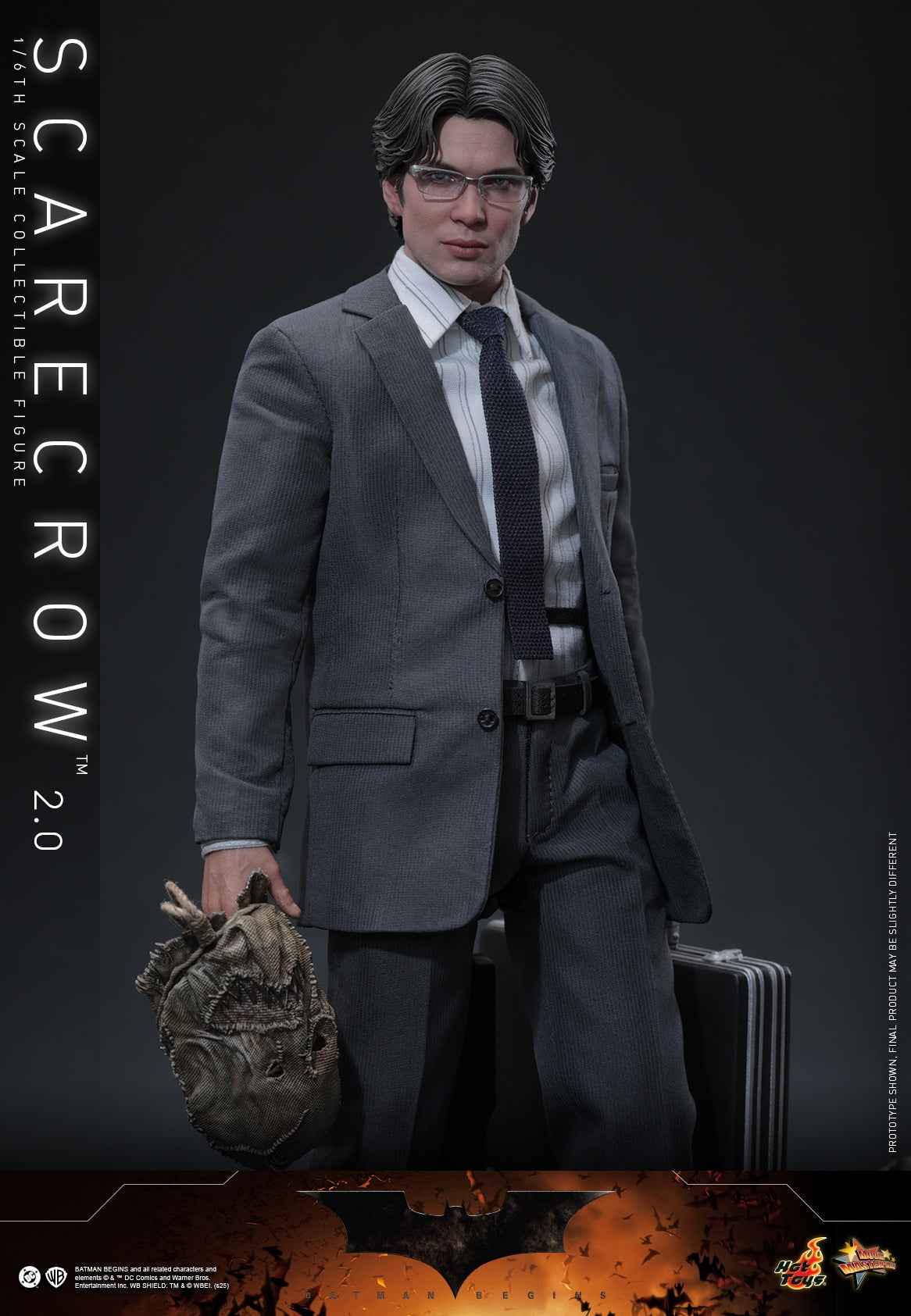 DC Comics ~ Hot Toys ~ "Batman Begins" Scarecrow 2.0 MMS801 ~ Licensed Action Figure - Santoryu Resins Collectors
