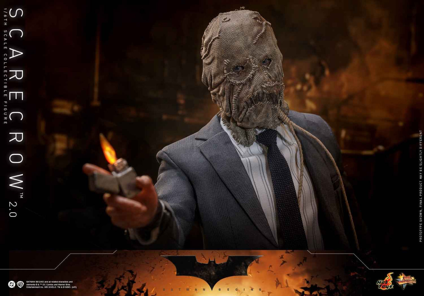 DC Comics ~ Hot Toys ~ "Batman Begins" Scarecrow 2.0 MMS801 ~ Licensed Action Figure - Santoryu Resins Collectors
