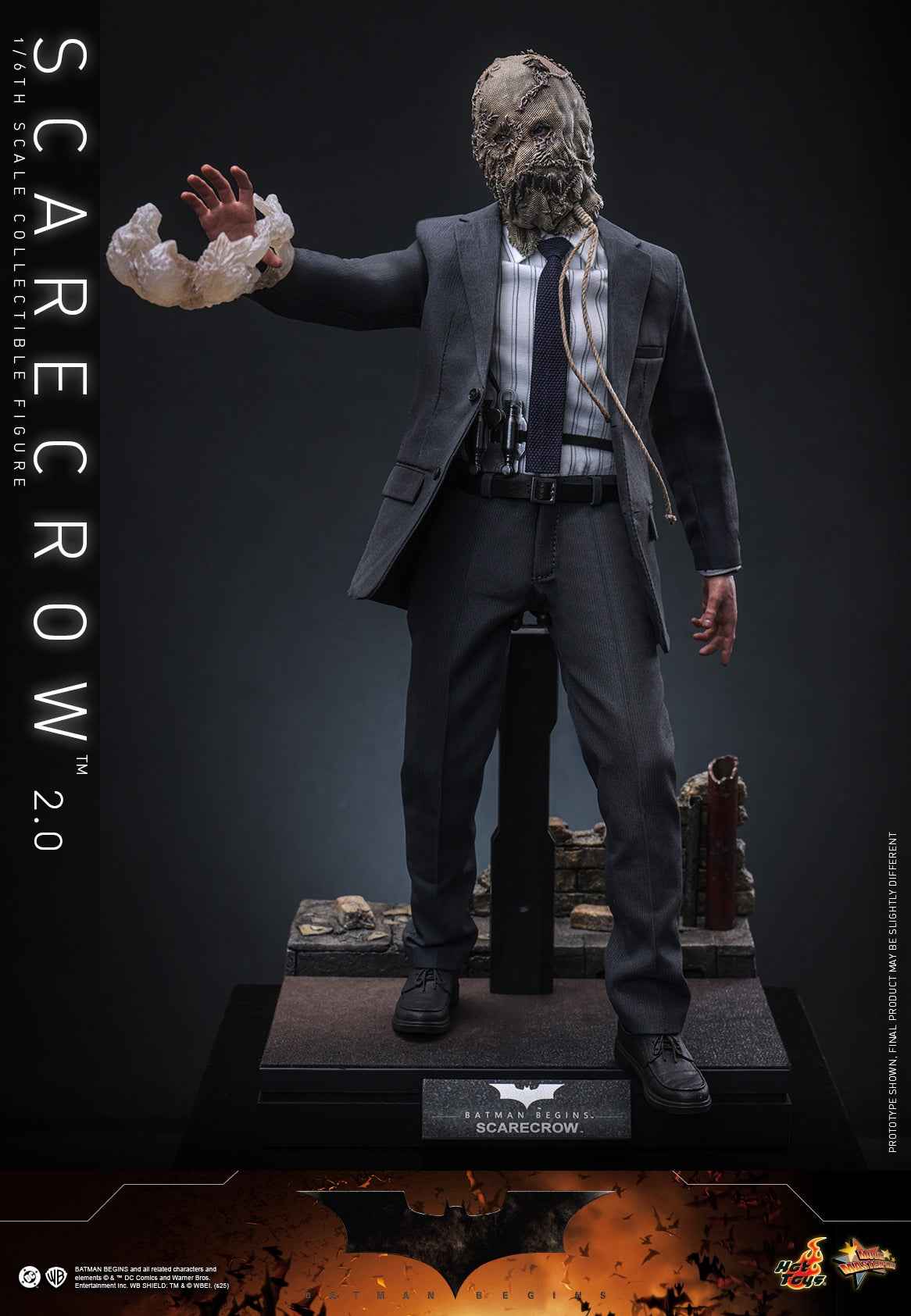 DC Comics ~ Hot Toys ~ "Batman Begins" Scarecrow 2.0 MMS801 ~ Licensed Action Figure - Santoryu Resins Collectors