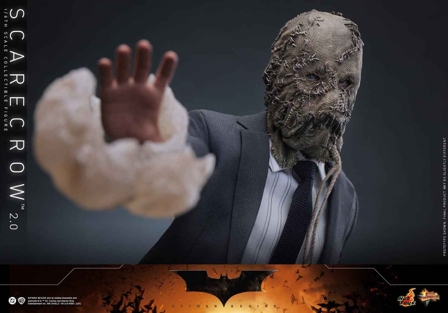 DC Comics ~ Hot Toys ~ "Batman Begins" Scarecrow 2.0 MMS801 ~ Licensed Action Figure - Santoryu Resins Collectors