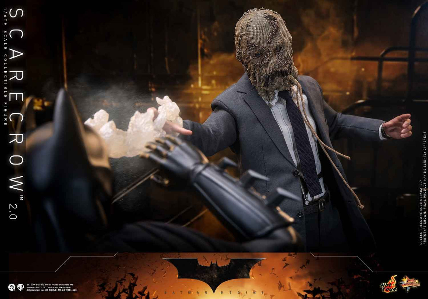 DC Comics ~ Hot Toys ~ "Batman Begins" Scarecrow 2.0 MMS801 ~ Licensed Action Figure - Santoryu Resins Collectors