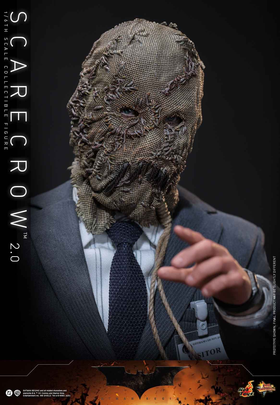 DC Comics ~ Hot Toys ~ "Batman Begins" Scarecrow 2.0 MMS801 ~ Licensed Action Figure - Santoryu Resins Collectors