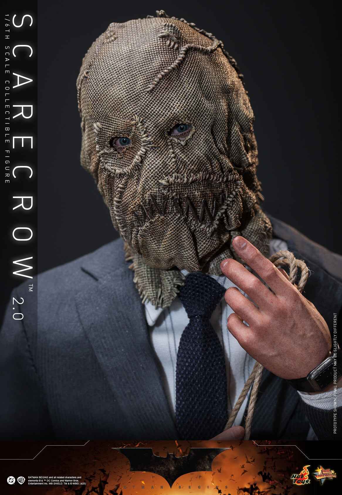 DC Comics ~ Hot Toys ~ "Batman Begins" Scarecrow 2.0 MMS801 ~ Licensed Action Figure - Santoryu Resins Collectors
