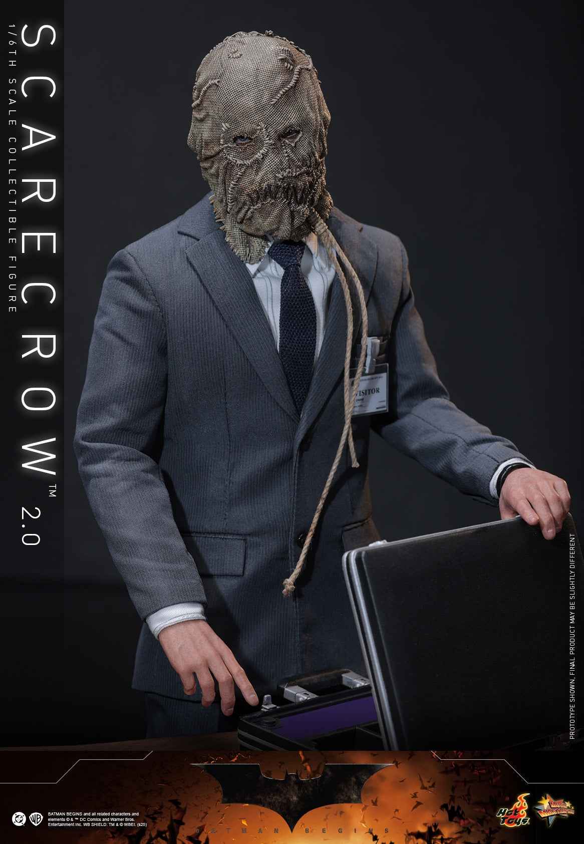 DC Comics ~ Hot Toys ~ "Batman Begins" Scarecrow 2.0 MMS801 ~ Licensed Action Figure - Santoryu Resins Collectors