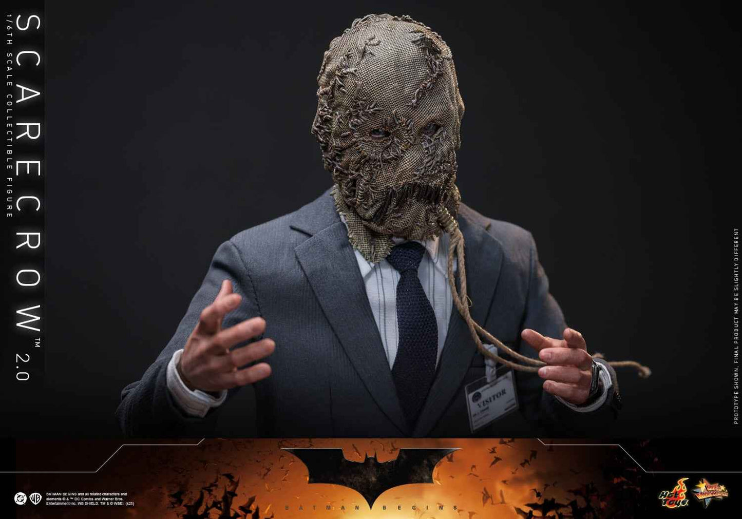 DC Comics ~ Hot Toys ~ "Batman Begins" Scarecrow 2.0 MMS801 ~ Licensed Action Figure - Santoryu Resins Collectors